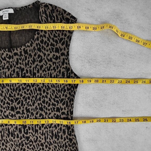 Nine West Women's Brown, Black, Animal Print Sheath Dress Ponte Knit Size M - Picture 8 of 11